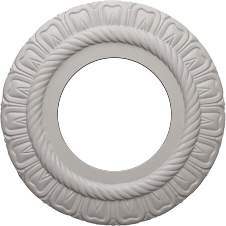 Claremont Ceiling Medallion (Fits Canopies up to 5 5/8"), 9"OD x 4 1/2"ID x 1/2"P, Ultra Pure White